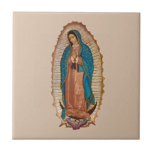 Virgen de Guadalupe Ceramic Tile