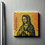 Virgen de Guadalupe Drawing Magnet<br><div class="desc">Add a pop of color and iconic flair to your kitchen with this Virgen de Guadalupe drawing fridge magnet! With its modern eclectic style and vibrant design, this magnet brings a fresh twist to classic imagery, making it a standout piece for any fridge. Perfect for those who love mixing tradition...</div>