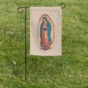 Virgen de Guadalupe Garden Flag