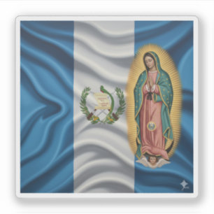 Virgen de Guadalupe - Guatemala Sticker