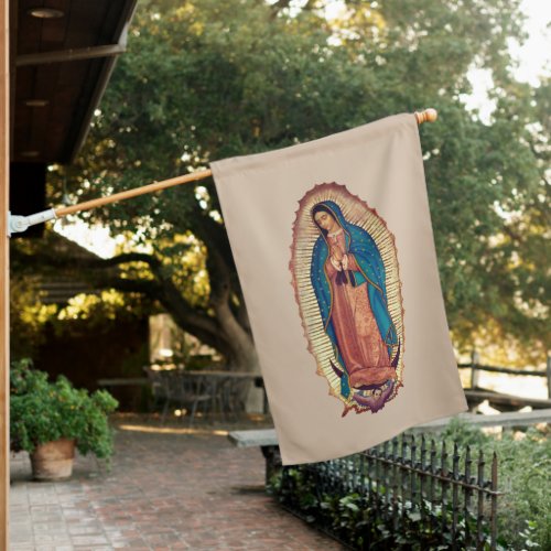 Virgen de Guadalupe House Flag