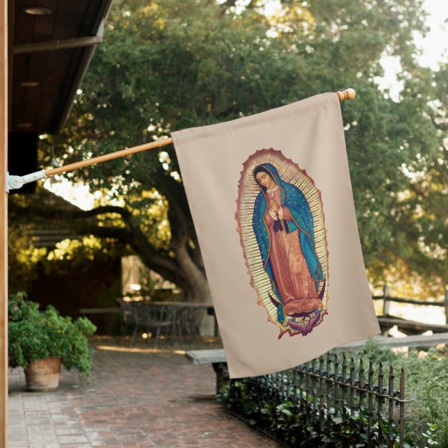 Virgen de Guadalupe House Flag (In SItu)