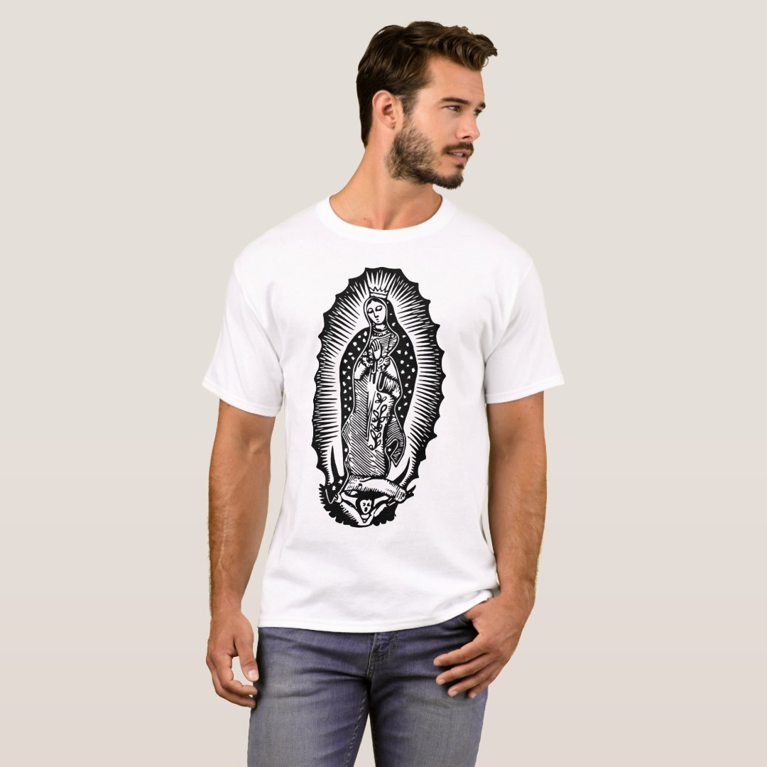 Virgen De Guadalupe Illustration T-shirt 