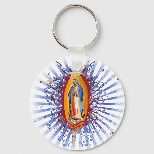 Virgen de Guadalupe Keychain (Front)