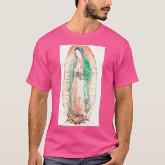 Virgen de Guadalupe Large Mexican Design T-Shirt