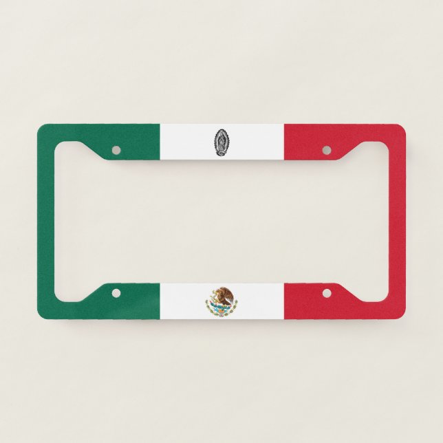 Virgen de Guadalupe - Mexico License Plate Frame (Front)