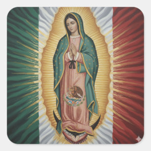 Virgen de Guadalupe - Mexico Square Sticker