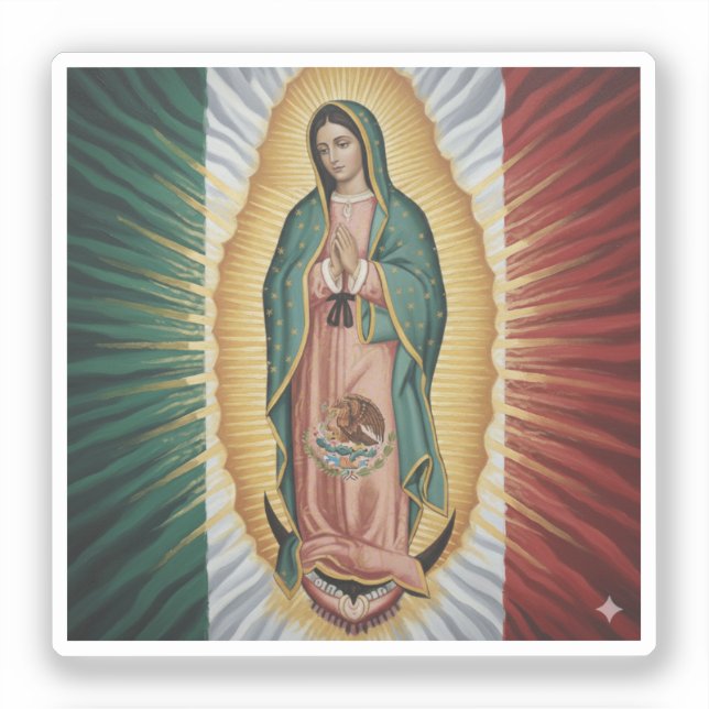 Virgen de Guadalupe - Mexico Sticker (Front)