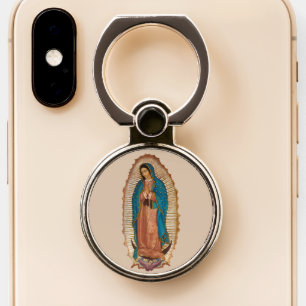 Virgen de Guadalupe Phone Ring Stand