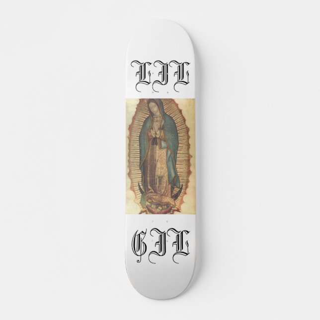 Virgen de guadalupe skateboard deck (Front)