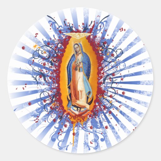 Virgen de Guadalupe Classic Round Sticker | Zazzle