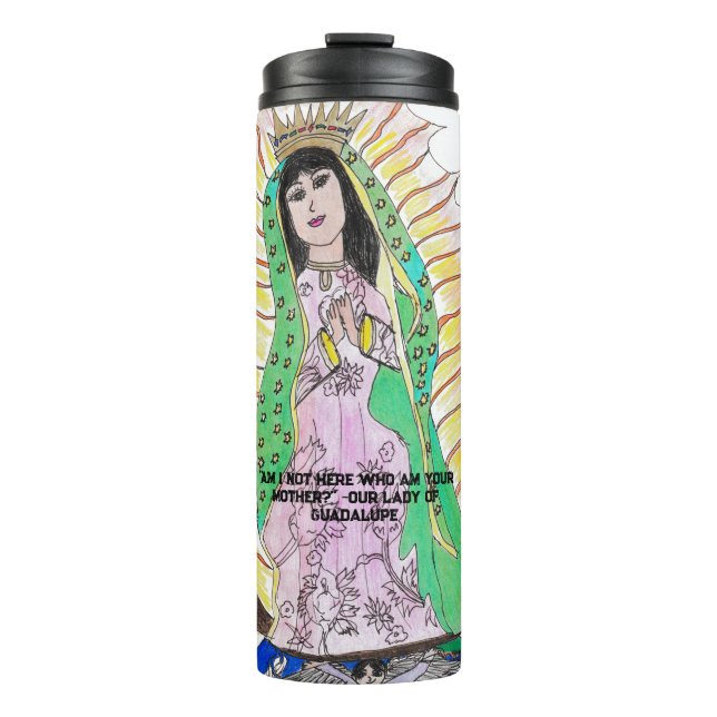 Virgen de Guadalupe  Thermal Tumbler (Front)