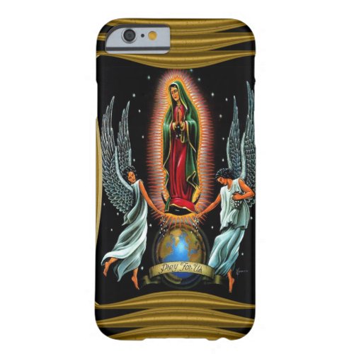Virgen de Guadalupe with angels Barely There iPhone 6 Case