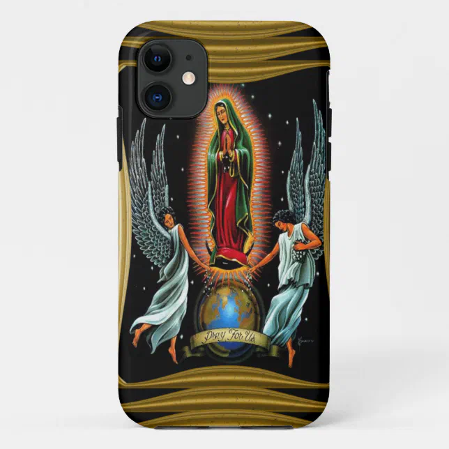 Virgen de Guadalupe with angels Case Mate iPhone Case Zazzle