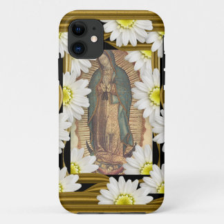 Virgen de Guadalupe (with daisies) iPhone 11 Case