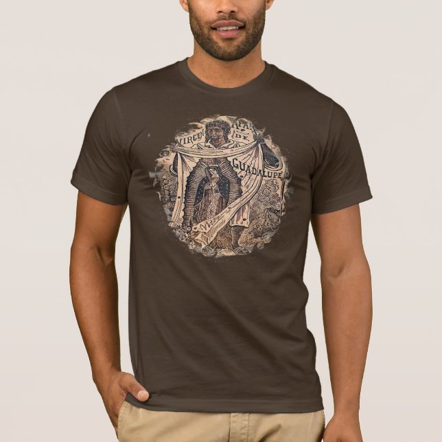 Virgen de Guadalupe (with Juan Diego) T-Shirt (Front)