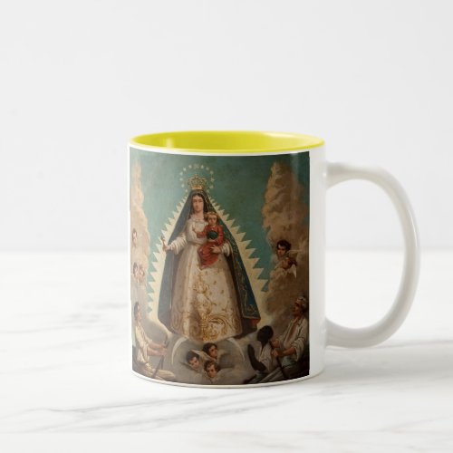 Virgen de La Caridad del Cobre Two_Tone Coffee Mug