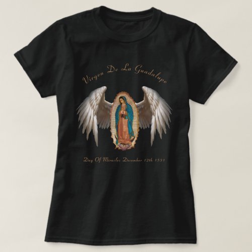 Virgen De La Guadalup Ladies T_Shirt