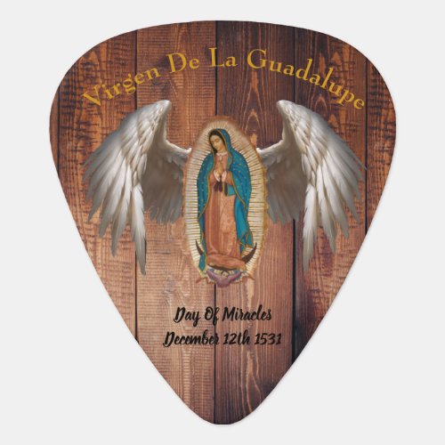 Virgen De La Guadalupe Guitar Pic Guitar Pick