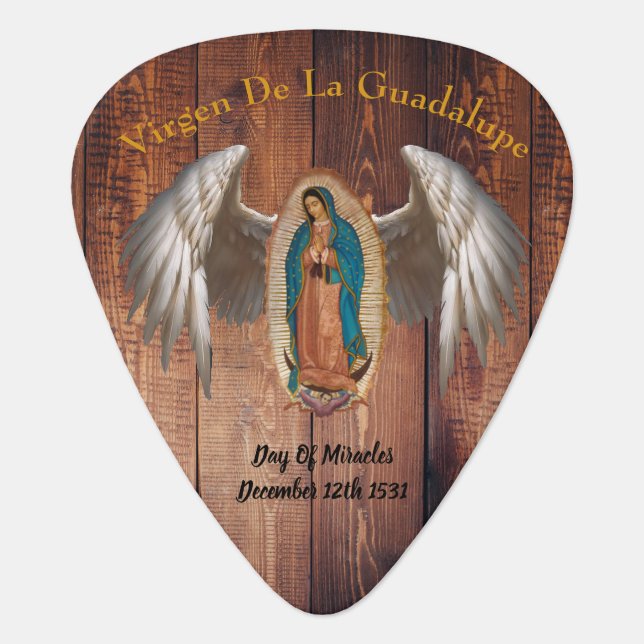 Virgen De La Guadalupe Guitar Pic Guitar Pick (Front)