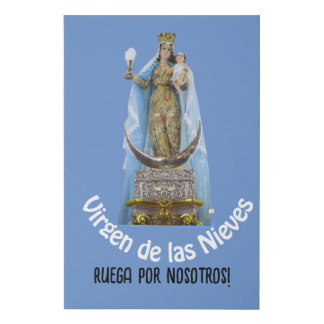 Virgen de las Nieves  Faux Canvas Print