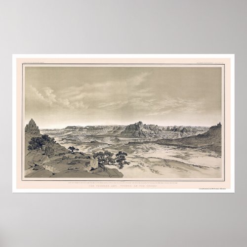 Virgen Grand Canyon Print by Dutton 1882