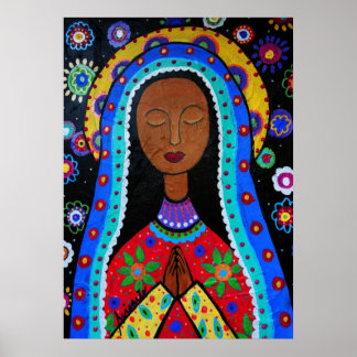 Virgen Guadalupe by Pristine Cartera-Turkus Poster