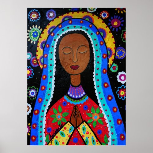 Virgen Guadalupe by Pristine Cartera_Turkus Poster