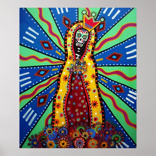 VIRGEN GUADALUPE DAY OF THE DEAD POSTER (Front)
