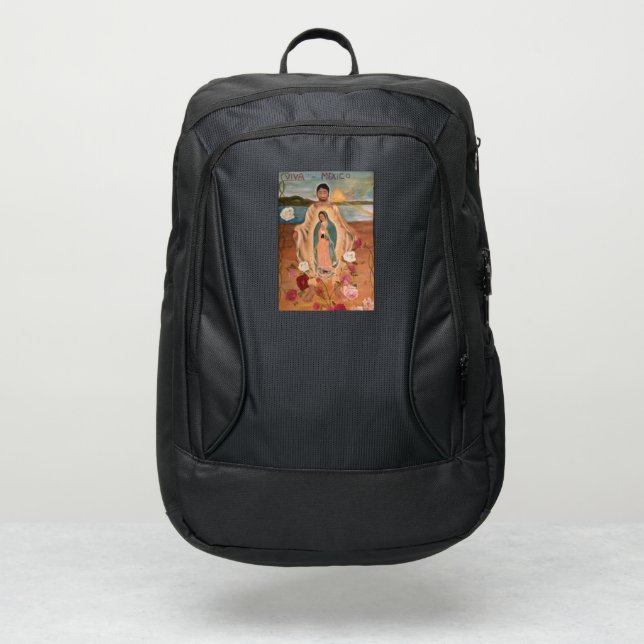 VIRGEN GUADALUPE JUAN DIEGO VIVA MEXICO PORT AUTHORITY® BACKPACK (Front)