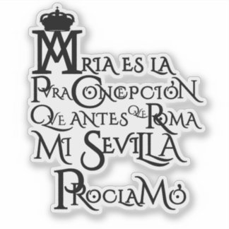 VIRGEN MARIA STICKER