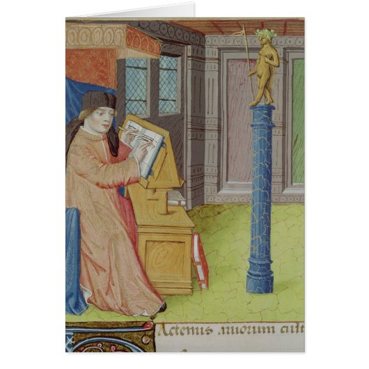 Virgil writing before Artemis Cards (Front)