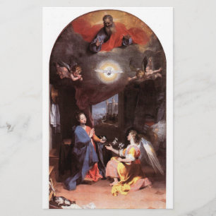 VIRGIN AND ANNUNCIATION ANGEL ,White Stationery