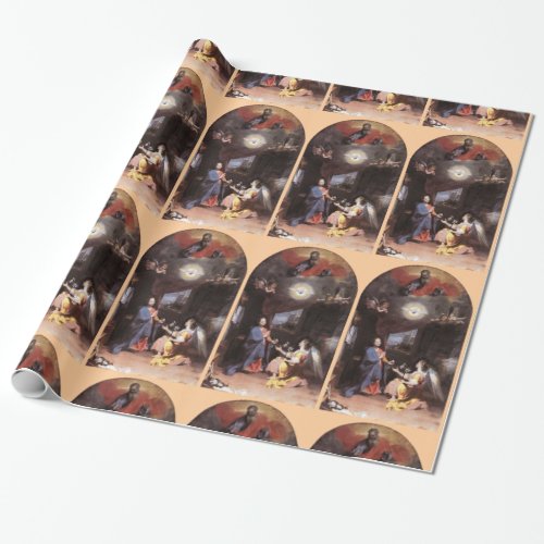 VIRGIN AND ANNUNCIATION ANGEL WRAPPING PAPER