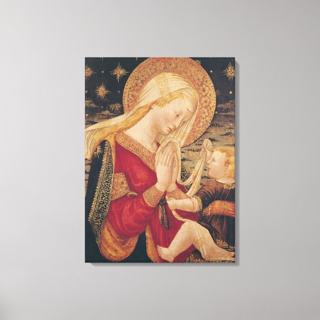 Virgin and Child 2 Canvas Print (Front)