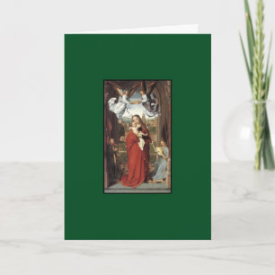 Virgin and Child - A Vintage Christmas Card