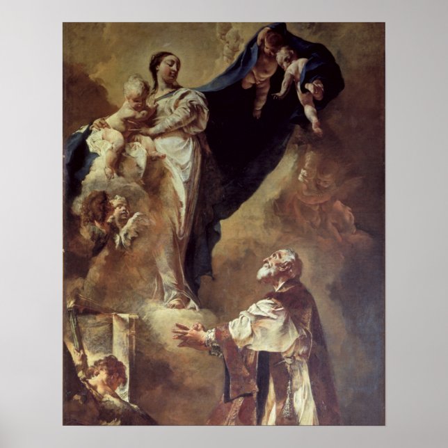 Virgin and Child Appearing to St. Philip Neri, 172 Poster (Front)