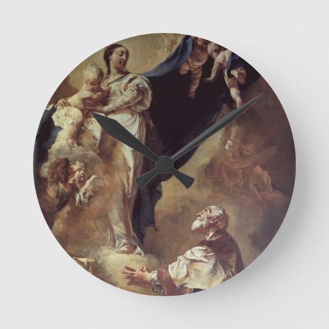 Virgin and Child Appearing to St. Philip Neri, 172 Round Clock (Front)
