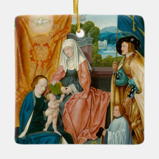 Virgin and Child - Barthel Bruyn the Elder Ceramic Ornament (Front)