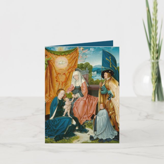 Virgin and Child - Barthel Bruyn the Elder Holiday Card (Front)