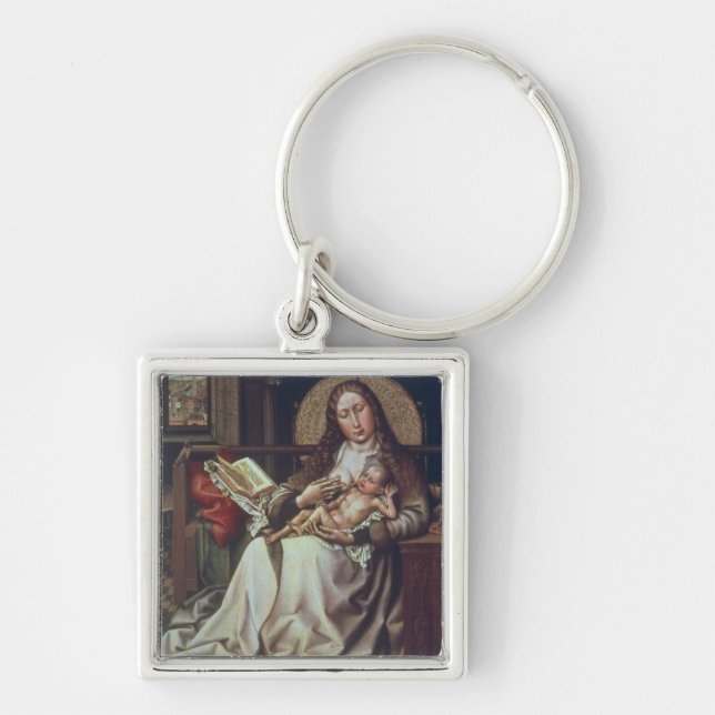 Virgin and Child Before a Firescreen, c.1440 Keychain (Front)