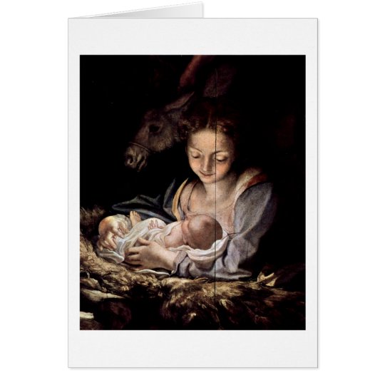 Virgin And Child By Antonio Allegri Da Correggio Card