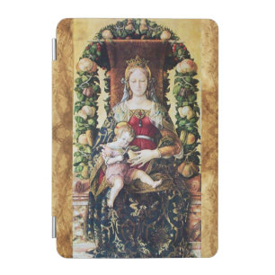 VIRGIN AND CHILD By Carlo Crivelli,Brown Parchment iPad Mini Cover