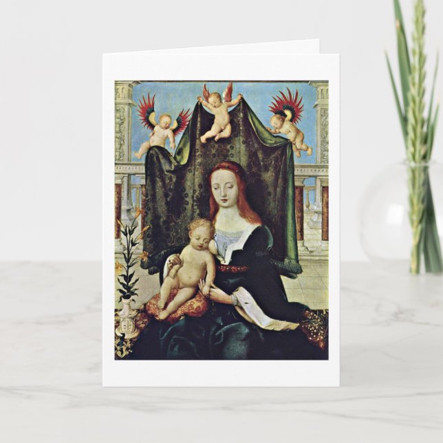 Virgin And Child By Hans Holbein The Elder Card (Front)