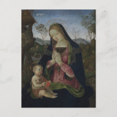 Virgin and Child by Pinturicchio Postcard