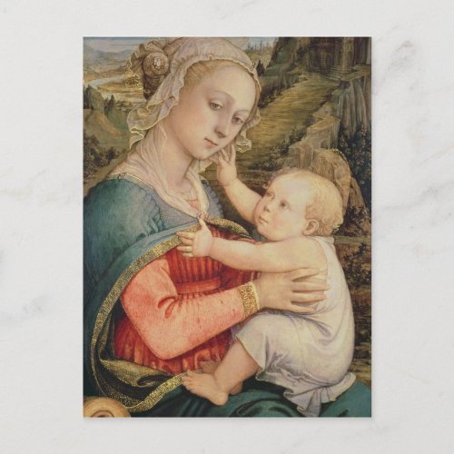 Virgin and Child c1465 Postcard