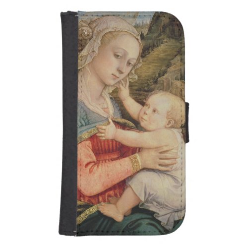 Virgin and Child c1465 Samsung S4 Wallet Case