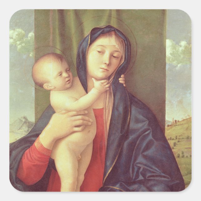 Virgin and Child, c.1487 Square Sticker (Front)