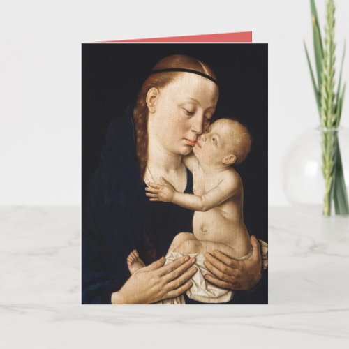 Virgin and Child ca 145560 by Dieric Bouts Card