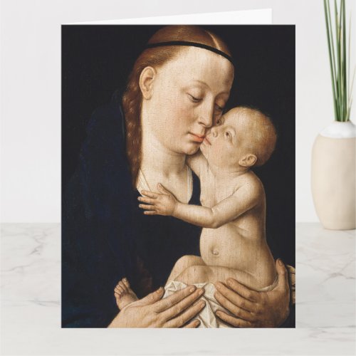 Virgin and Child_ christmas Holiday  Card